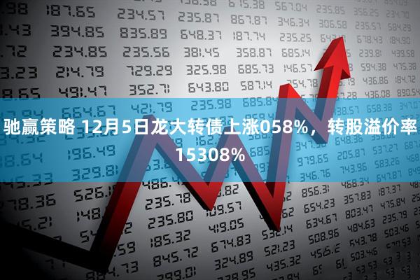 驰赢策略 12月5日龙大转债上涨058%，转股溢价率15308%